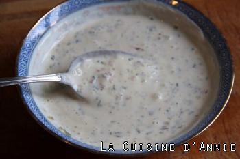 Sauce yaourt aux herbes