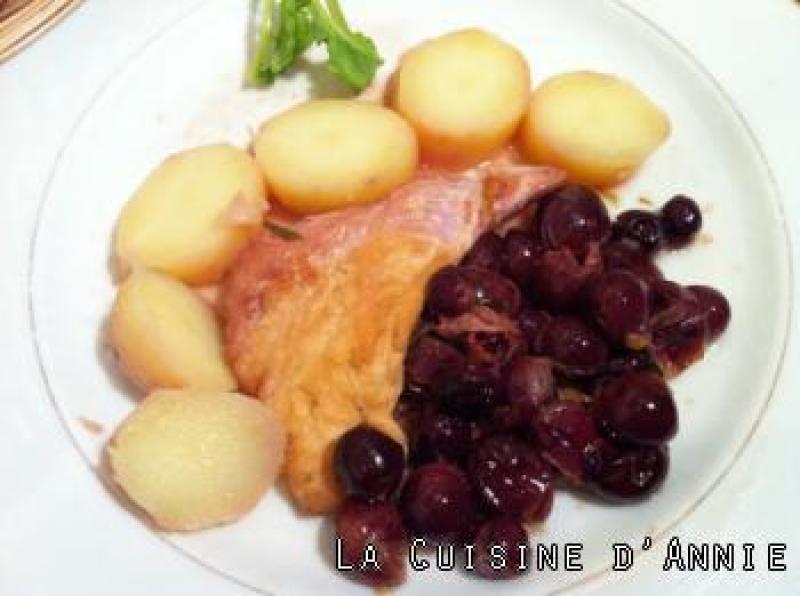 Recette Poulet au raisin frais - La cuisine familiale : Un plat