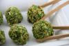Billes de fromage de chèvre à la pistache