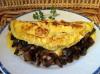 Omelette aux champignons de Paris
